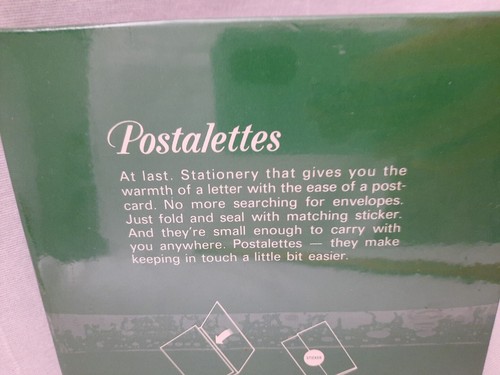 VTG Christmas Hallmark Postalettes Patchwork Gingham Polka Dot Calico Design NOS - Picture 6 of 14