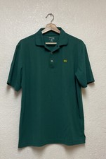 Masters Tech Men  s Golf Polo Shirt Green Short Sleeve Sz M