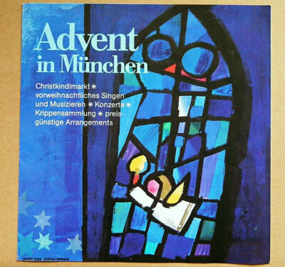  ''Advent in München'', München, Deutschland, Weihnachtsveranstaltungen Prospekt, 1987, Vintage
