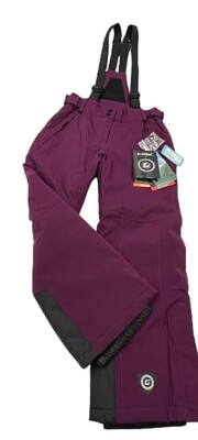 Killtec Gandara Jr Ski Pants NWT Removable Suspender Bib Size 10 Purple Youth