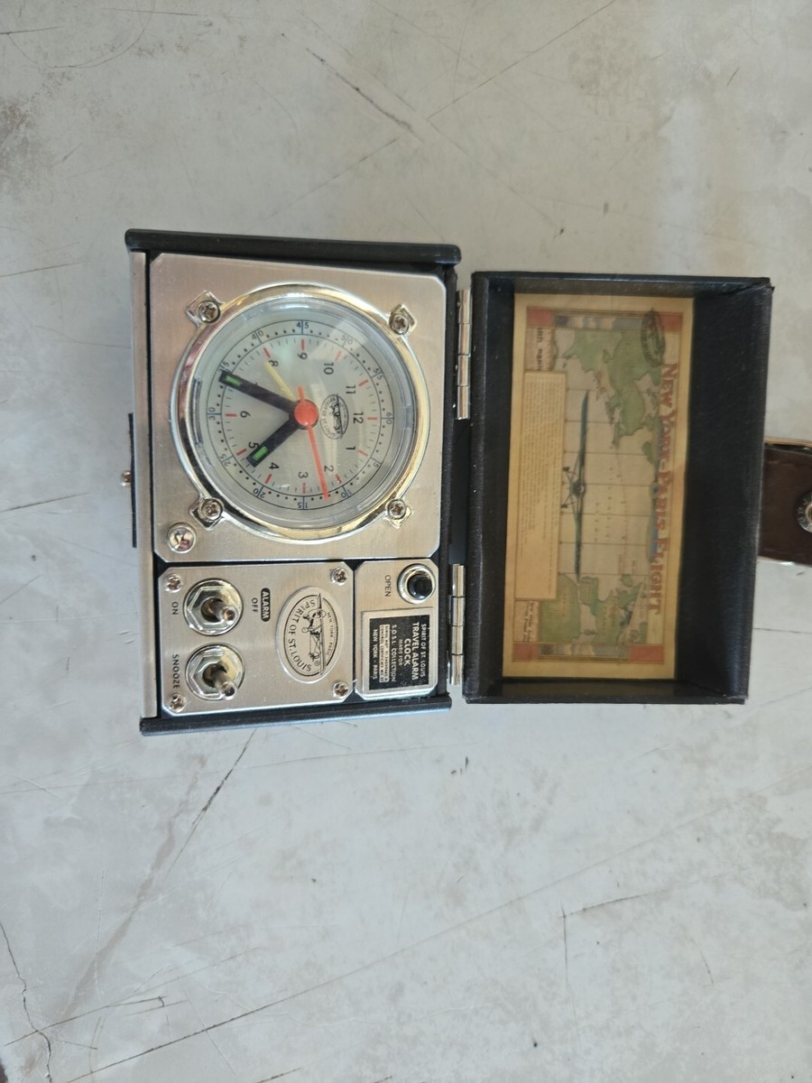 RARE Leed's Spirit of St Louis Travel Series Alarm Clock Model