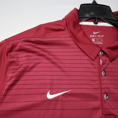 Mens Nike Dri Fit Maroon Athletic Golf 