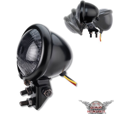 ToXx Led Rücklicht Bates Style schwarz Retro Bike Cafe Racer Old School Custom