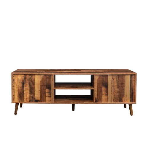 Modern TV Entertainment Furniture - 59'' Media Console for Primary Living Space - Picture 3 of 5