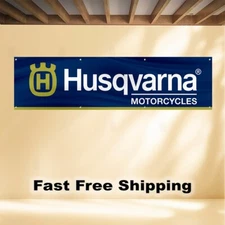 HUSQVARNA 2'X8' BANNER FLAG MOTORCYCLE RACING