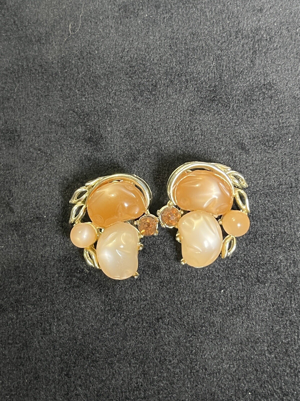 Vintage Antique Signed Coro Script Butterscotch G… - image 1