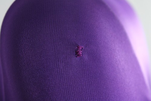 EMILIO PUCCI Violet Purple Jersey Gold Buckle Detail Cut Out Sheath Dress 40 - Picture 17 of 20