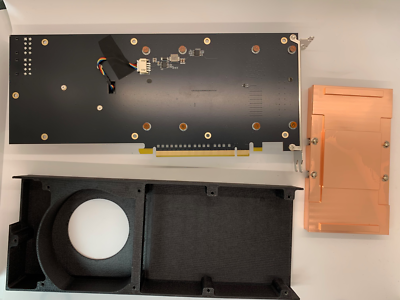 SXM2 NVLINK to PCI-E Adapter fan and heatsink for Nvidia Tesla