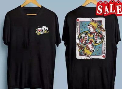 Buc-ees Logo Shirt King Of Hearts Crown Cards New Tee