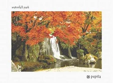 Waterfall Park Needlepoint Kit or Canvas