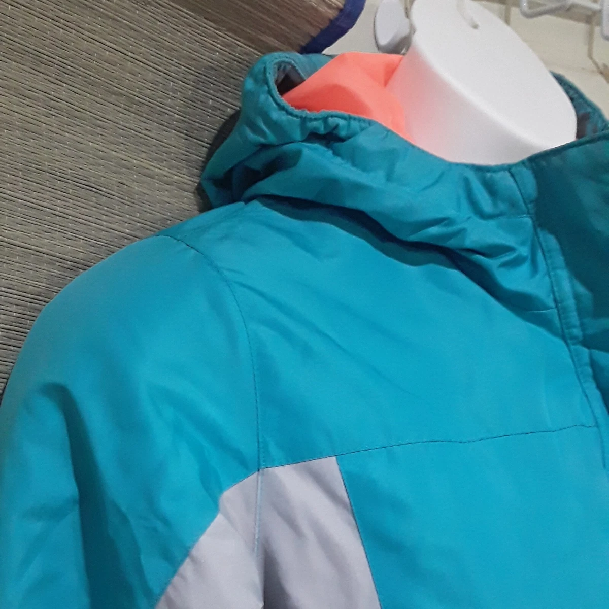 Womens Champion Jacket Venture Dry Hooded. Blue Orange. Size 10 12 Large