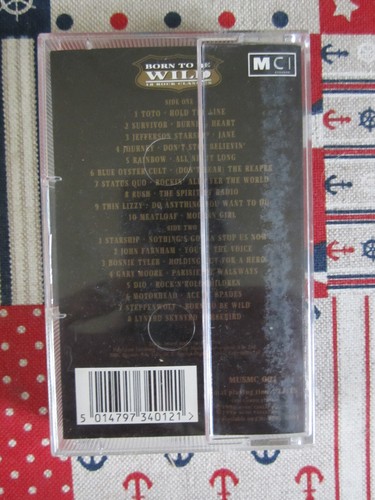 VARIOUS ARTISTS BORN TO BE WILD 18 ROCK CLASSICS 1996 AUDIO CASSETTE ALBUM - Picture 3 of 6