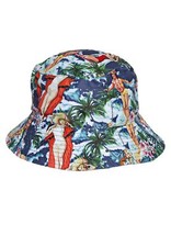 KING KEROSIN Herren Bucket Hat | Wendemuster | Fischerhut | All-Over Print