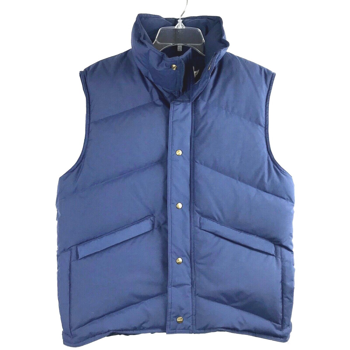トップス NORDISK CAMP VEST NYLON NAVY FREE CAMP 7 USA Nylon 100% Goose Down Vest Mens Size M Zip & Snap