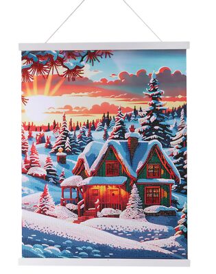 Winter Sunset - Crystal Art 40x50cm Scroll Kit