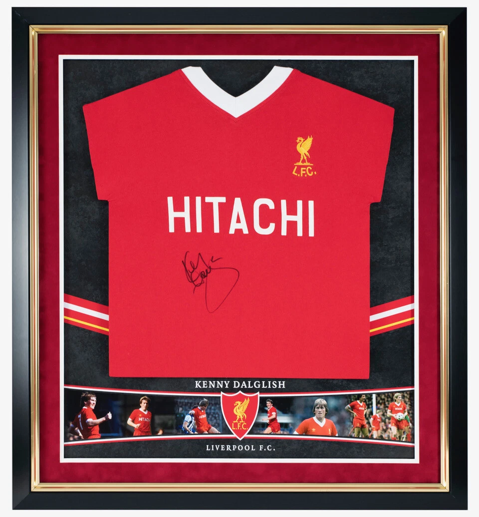 Kenny Dalglish Signed Framed Shirt Liverpool FC Genuine