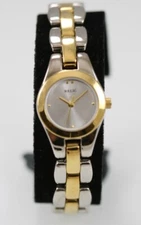 Relic Watch Women Stainless Steel Silver Gold Water Resist Battery White Quartz