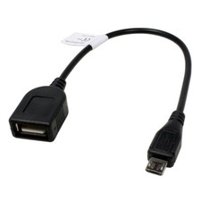 Adapter OTG Kabel kompatibel mit Sharp Pi, Micro USB auf USB, ca. 15cm