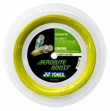 Yonex AEROBITE BOOST Hybrid Badminton String Reel BG ABBT-2 Gray Yellow