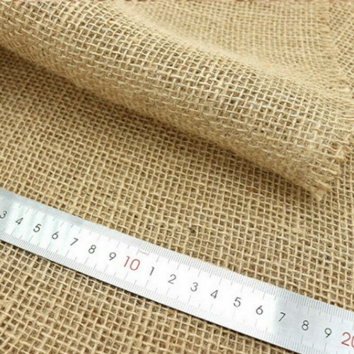 158X100CM Burlap Linen Fabric DIY Crafts Jute Sack Cloth Tablecloth Decor - Picture 7 of 11