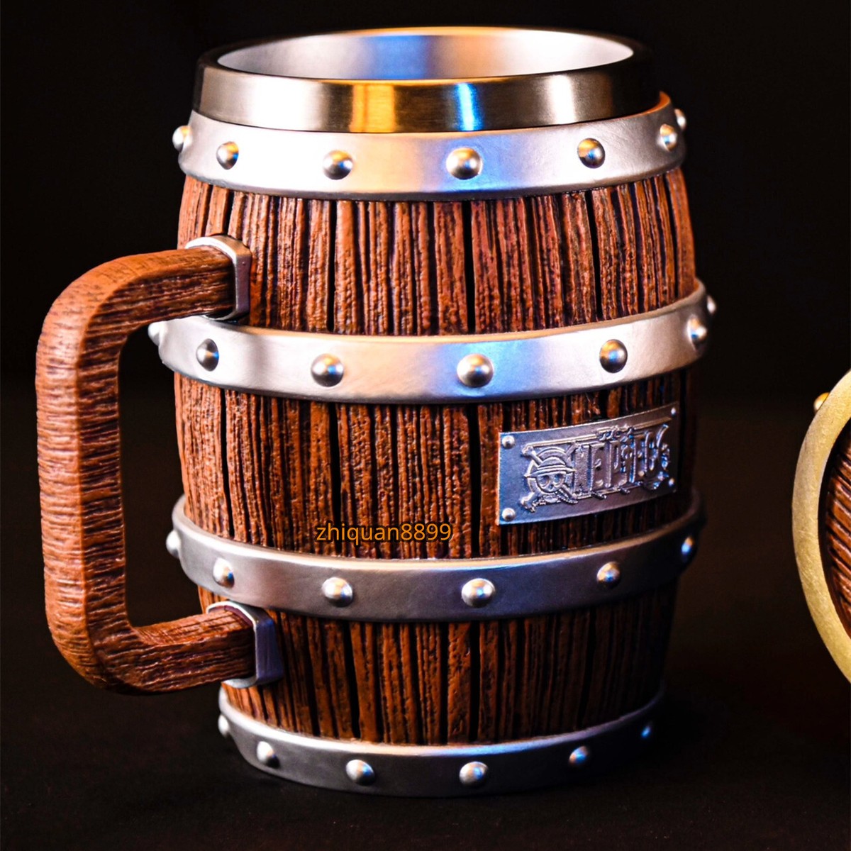 1/1 Scale One Piece Luffy Zoro Beer Barrel Cup Resin Statue