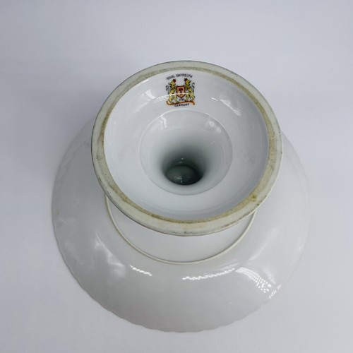 DE COLECCIÓN ROYAL BAYREUTH ALEMANIA BLANCO CON BORDE DORADO FLORAL PEDESTAL PASTEL SOPORTE - Imagen 3 de 14