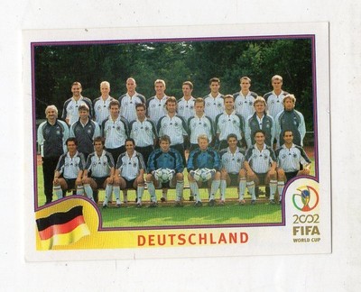 figure - KOREA JAPAN 2002 PANINI FOOTBALLERS NEW - 313 GERMANY TEAM