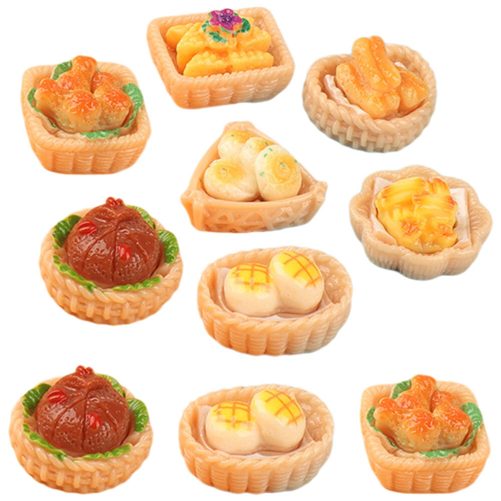 60 Pcs Miniature Micro Food Models Mini Food Toys Miniature Food