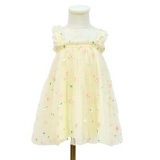 Tulle tutu dress Yellow baby tulle dress Flower girl dress Girls tutu dress