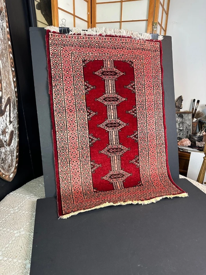 Old Turkish Tribal Wool Rug - image 4 of 4