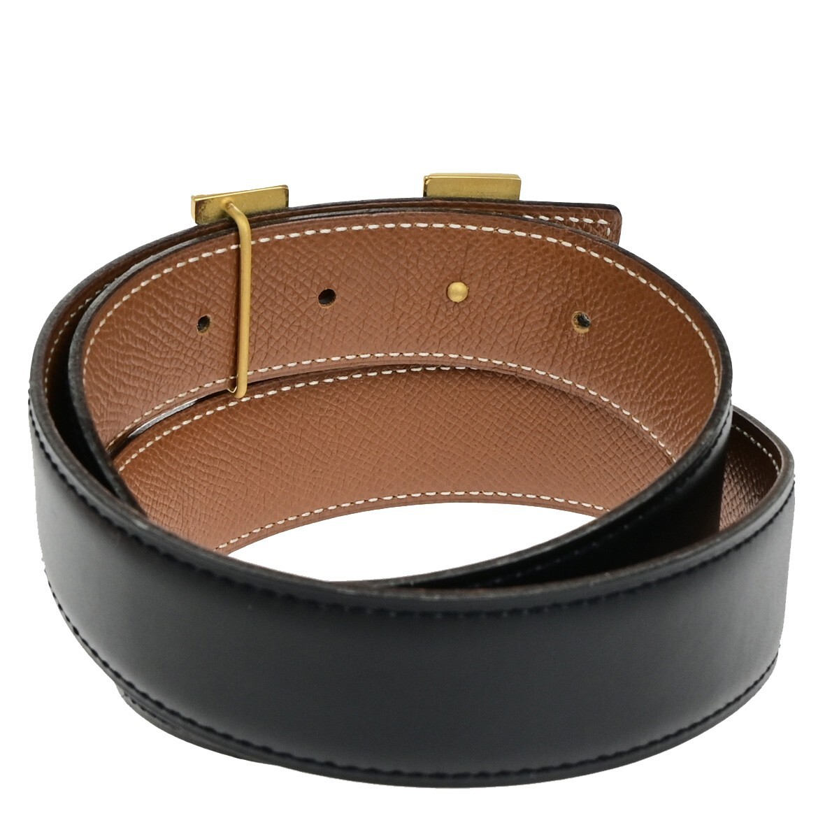 HERMES H Logo Constance Reversible Buckle Belt #70 Leather HERMES H Logo Constance Reversible Buckle Belt #70 Leather