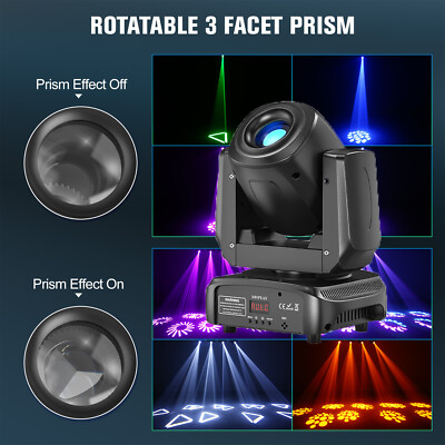 LED 150W Moving Head Beam 3Prisma 8Gobo Bühnenlicht DMX Lichhteffekt Ostern