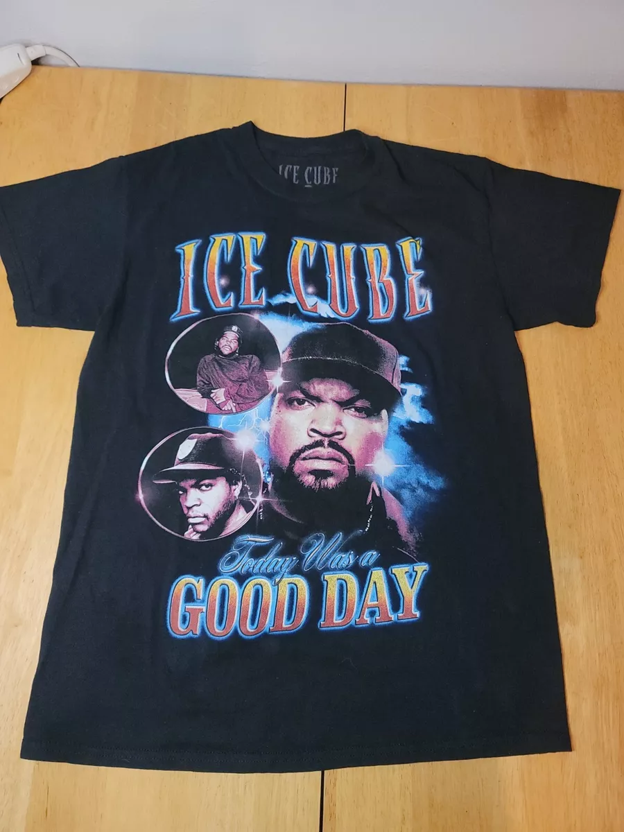 Men's Ice Cube Today Was A Good Day Black Hip Hop Rap T-Shirt Tee EUC!