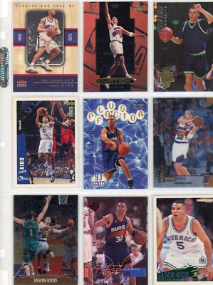 Jason Kidd, Phoenix Suns, Dallas Mavericks, HOF, 9 Cards,  Ungraded, Free Ship!