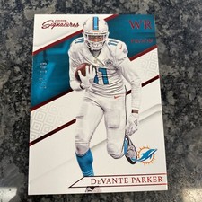 2016 Prime Signatures Prime Proof Red Football Card #73 DeVante Parker /149