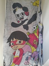 Ryans World Single Duvet Set Reversible Bedding Ryan Toy With Square Pillow 