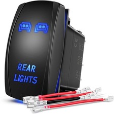 Durable 5-Pin LED Rocker Switch with Illuminated Design for Off-Road Vehicles
