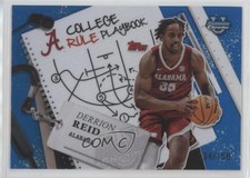 2024 Bowman U Chrome College Rule Playbook Blue Refractor /150 Derrion Reid 0s7h