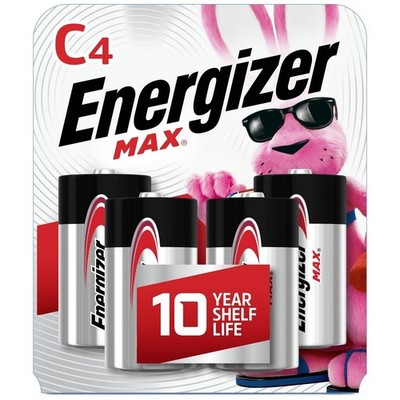 Energizer 4pk Max Alkaline C Cell Batteries