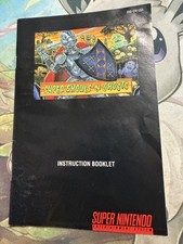 Super Ghouls n Ghosts SNES Super Nintendo Ins...