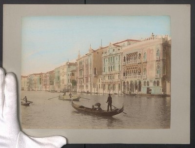 Fotografie Venedig, Canale Grande e Pal. Ca d´Oro, Koloriert, Großformat 32 x 2 