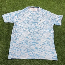 Spyder Rash Guard Shirt Mens Xl Blue Surf Swim 