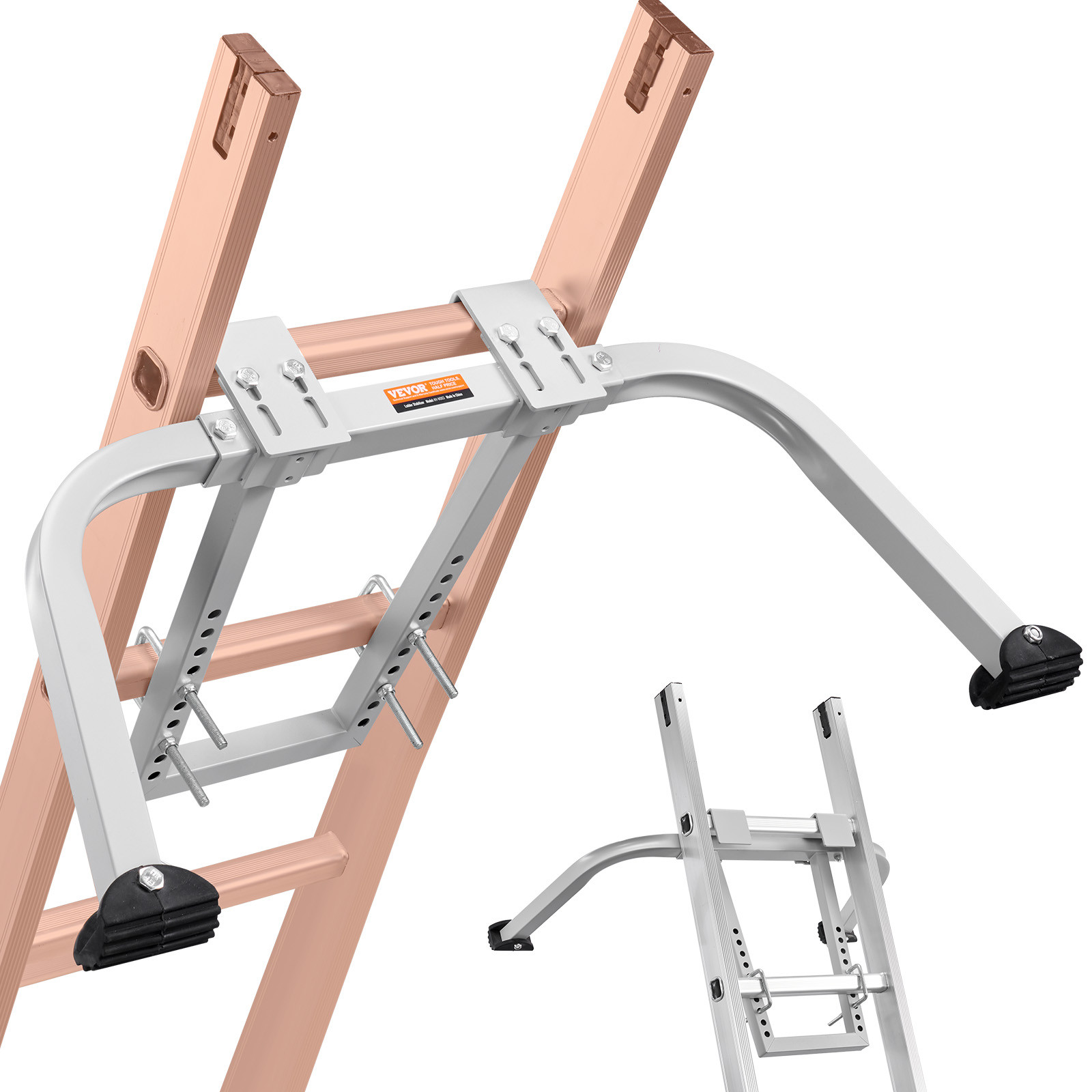 Stabilisateur d'échelle anti-glissement avec crochet de toit en acier VEVOR