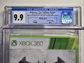 Batman: The Telltale Series (Xbox 360, 2016) Brand New Sealed Graded CGC 9.9 A++