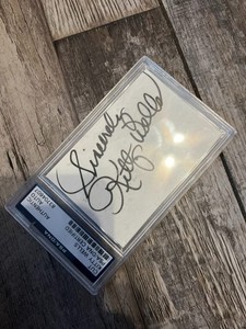 Kitty Wells Autograph Cut, First Female Country Singer to Top Charts, PSA