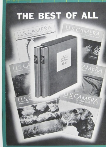 Print Ad U.S. Camera Annual 1941 Magazine AD Photography 1940s Photography AD