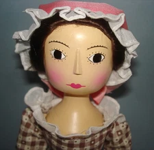 Artist Fred Laughon Charity Queen Anne Replica Wood Doll UFDC 1995 LE 1510 Made!