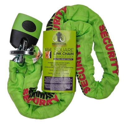 Bike-It Mammut Motorrad/Fahrradschloss und Kette - 1,8 Meter