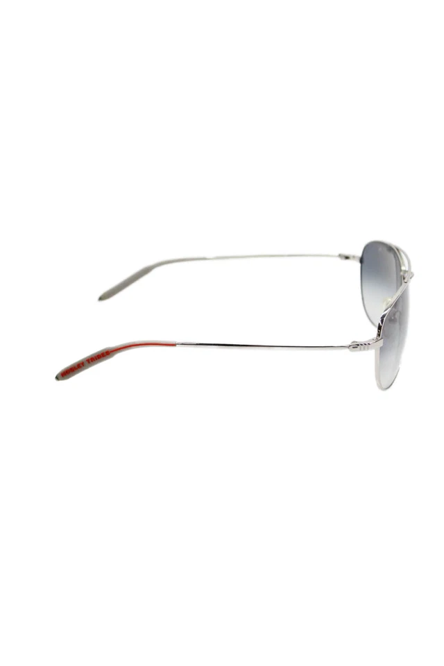 Mosley Tribes Womens Thin Round Framed Ombre Lens Detail Sunglasses Silver - Image 3 of 4