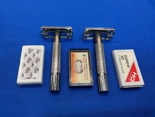 Van Der Hagen Traditional Single Blade Safety Razor LOT OF 2